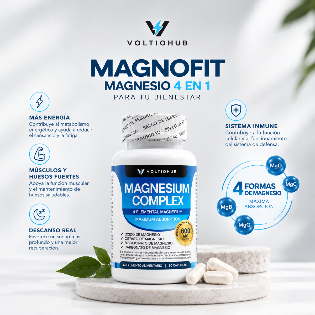 MagnoFit – Magnesio 4 en 1 para tu Bienestar